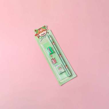 OEM SK-A71 Alat Tulis Set Stationery Sekolah Pensil Set Anak Karakter Kartun Lucu / Perlengkapan Sek