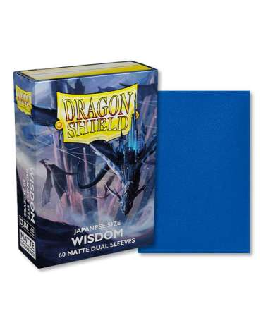 Dragon Shield Dual Matte 60 Card Sleeve Japanese Size Wisdom YG/VG