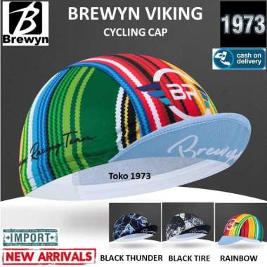 Topi sepeda : BREWYN VIKING - cycling cap topi gowes One Size RAINBOW