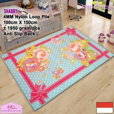 Tren-D-rugs Karpet permadani bunga bulu alas lantai kamar tidur ruang tamu anti slip halus murah 100