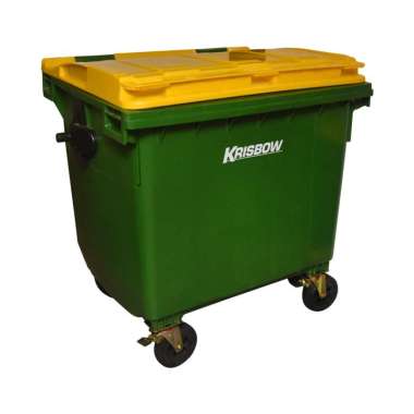 Krisbow Dust Bin Tempat Sampah Outdoor Dengan Tutup 1100 Ltr