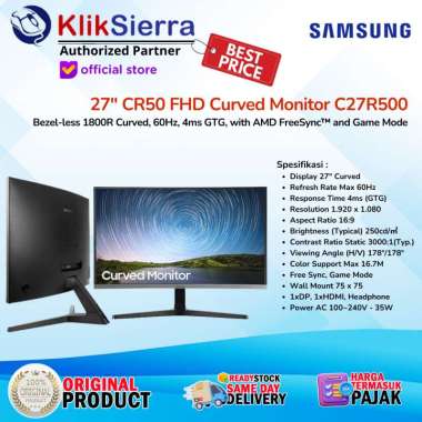 SAMSUNG 27" inch LC27R500FHE FHD LED Curved Monitor LC27R500 C27R500