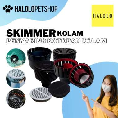 Skimmer Kolam Ikan Koi Statis Putar Tutup Skimmer Bottom Drain 3 Inch Tutut Skimmer Abu-Abu