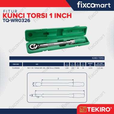 Tekiro Kunci Torsi TR8400 1" inch 200-1000 Newton - Torque Wrench