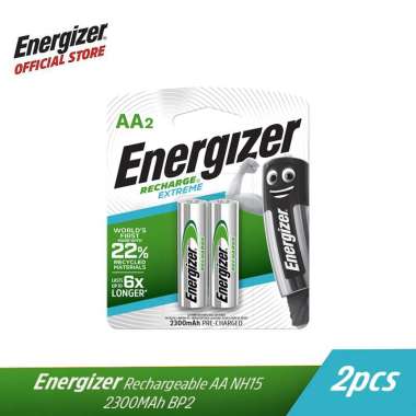 Baterai Energizer Rechargeable AA NH15 2300MAh BP2