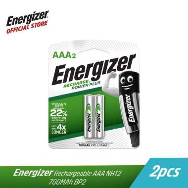 Baterai Energizer Rechargeable AAA NH12 700MAh BP2