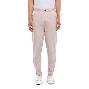 KASUAL Celana Chino Ankle Pants Slim Fit Cosmic Cream M