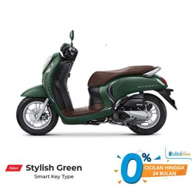 All New Honda SCOOPY PRESTIGE &amp; STYLISH CBS ISS Sepeda Motor Stylish Brown Yogyakarta