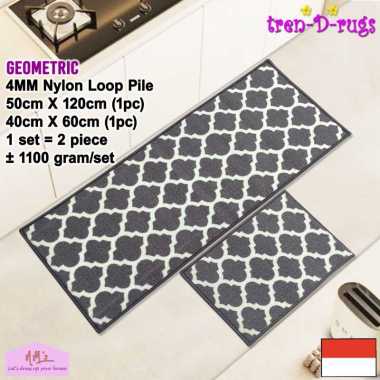 Tren-D-rugs Karpet keset kaki geometric sweden lantai dapur set shower kamar mandi panjang lorong ko