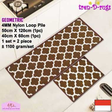 Tren-D-rugs Karpet keset kaki geometric sweden lantai dapur set shower kamar mandi panjang lorong ko