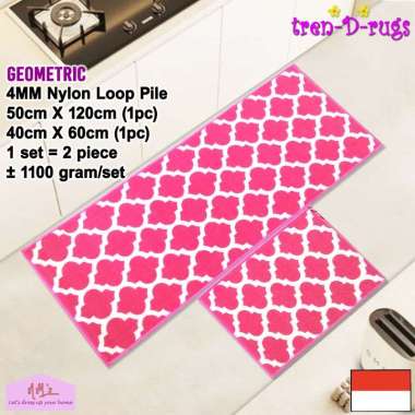 Tren-D-rugs Karpet keset kaki geometric sweden lantai dapur set shower kamar mandi panjang lorong ko