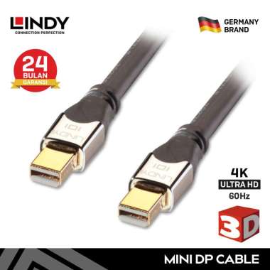 LINDY 41542 CROMO Mini DisplayPort Cable [2 meter] -
