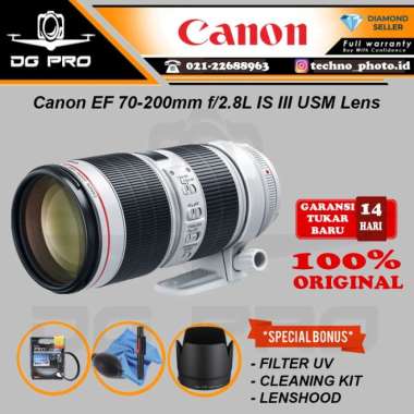 Canon EF 70-200mm f2.8 L IS III USM/Lensa Canon 70-200mm f2.8L IS III RESMI DATASCRIP
