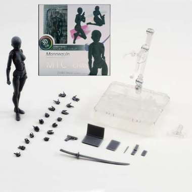 JFactory Body Kun / Chan DX Set Mannequin Action Figure dengan 30 Titik Artikulasi dan Material PVC 
