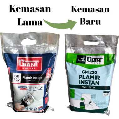Plamir Tembok Giant 5 Kg, Plamir instan Giant Giant220_5kg