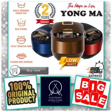 RICE COOKER DIGITAL YONGMA SMC-7047 SMC7047 SMC 7047 PENANAK NASI DIGITAL 2L YONGMA RICE COOKER LOW 