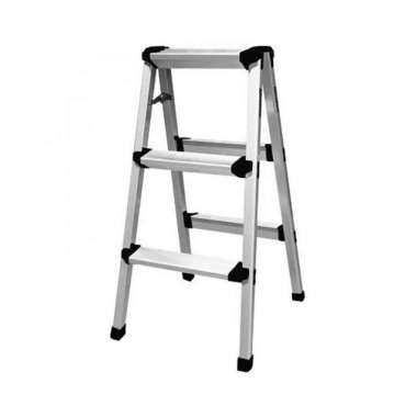 Krisbow Ladder Tangga Lipat Aluminium No Handle 3 Step 0.8 M