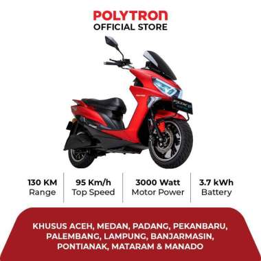 Polytron Fox R Electric Sepeda Motor Listrik - OTR Aceh, Medan, Padang, Pekanbaru, Palembang, Lampun