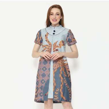My Aksa Batik Wanita Dress Furing Honey Henry XXL