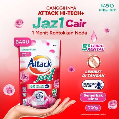 Attack Jaz1 Deterjent Cair Semerbak Cinta Pouch 700 gr