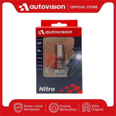 Lampu LED Motor Ninja 250R / Z250 / R25 / Pulsar 220 Nitro Autovision Soket H7 8Watt