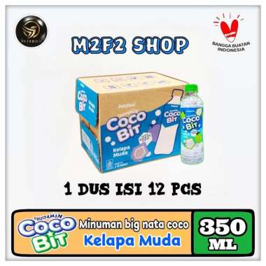 Fruitamin Minuman Cocobit Splash Coco | Kelapa Muda - 350 ml (Kemasan Karton)