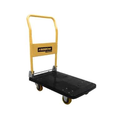 Krisbow Platform Troli Barang Roda Polyurethane 300Kg - Biru