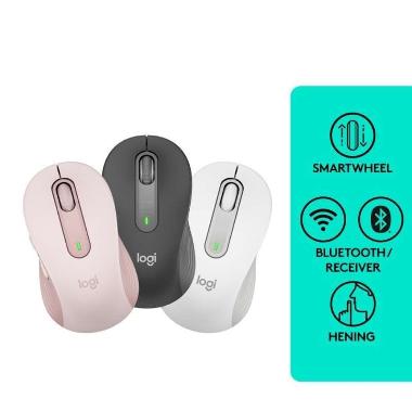 Logitech M650 Signature Wirelles Mouse M650L M 650 Putih