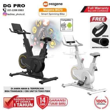 Magene MG70 Smart Spinning Bike Sepeda Statis Magnetic - MG 70 BLACK