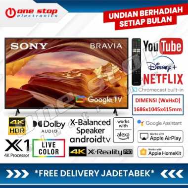 [GARANSI RESMI] SONY BRAVIA 75X77L / X77L 4K HDR LED Google TV 75 Inch