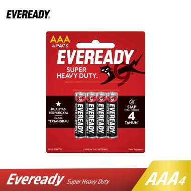 Baterai Eveready Carbon Zinc Super Heavy Duty AAA BP4