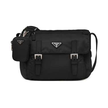 Prada Re-Nylon Shoulder Bag Black Black