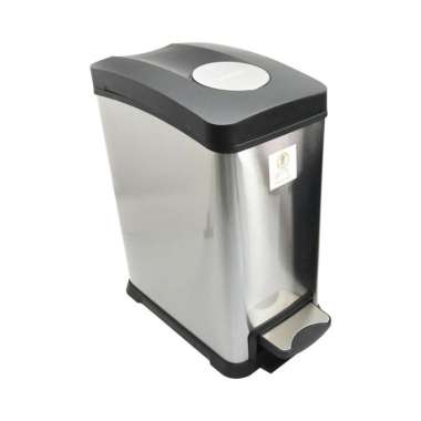 Krisbow Waste Bin Tempat Sampah Stainless Modern Matt 12 Ltr