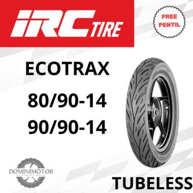 IRC ECOTRAX 80/90 90/90 Ring 14 Tubeless Ban Motor Ring 14 Ban Motor Matic 80/90