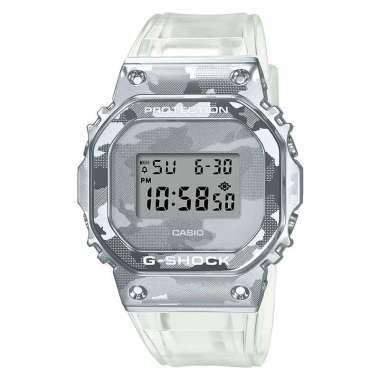 Jam Tangan Pria Casio G-Shock GM-5600SCM-1DR Skeleton Camouflage Series Metal Covered Digital Dial R
