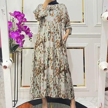 Daster Lengan 3/4 Daster Panjang Kekinian Bumil Busui Resleting Depan Rayon Adem Daster Payung Jumbo