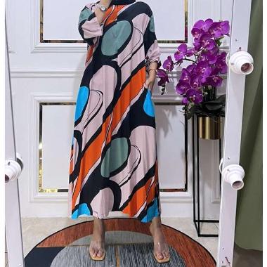 Daster Lengan 3/4 Daster Panjang Kekinian Bumil Busui Resleting Depan Rayon Adem Daster Payung Jumbo