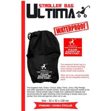Ultima Standard-Double Stroller Bag - Black
