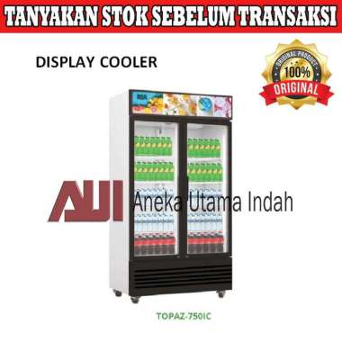 RSA TOPAZ-750IC Showcase 2 Pintu Display Cooler Lemari Kaca Pendingin Minuman Kapasitas 8 Rak - Kulk