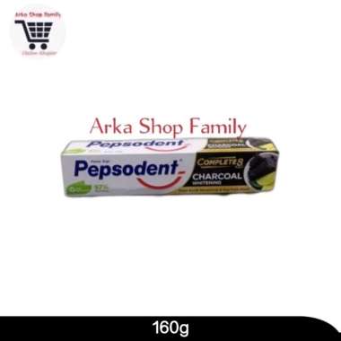 PEPSODENT Pasta Gigi Complete 8 Charcoal Whitening 160g