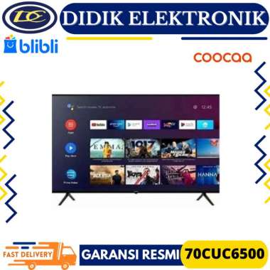 Coocaa 70CUC6500 Led TV 70 Inch 4K Uhd Smart TV Wifi Android HDR 10