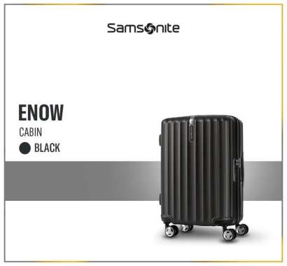 Samsonite Koper Hardcase Enow Spinner Cabin 20" - Black