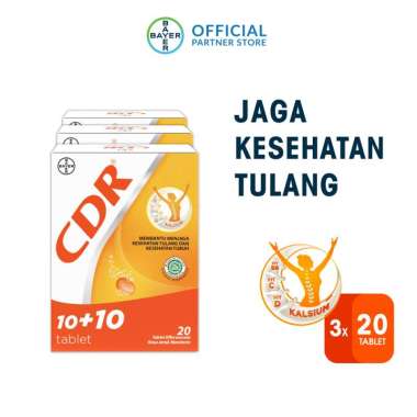 Promo CDR Rasa Jeruk 10 tablet x 6 Unit Diskon 21% di Seller Bayer ...