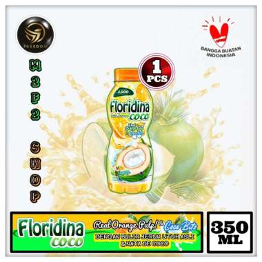 Floridina Orange Coco Minuman Rasa Jeruk Kelapa 350 ml (Kemasan Satuan)