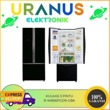 Hitachi R-WB56PGD9-GBK Kulkas 3 Pintu 562 Liter Inverter R WB56PGD9