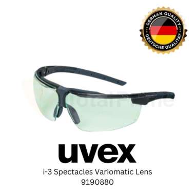 Uvex i-3 Variomatic Safety Spectacles - 9190880 Semua Ukuran Black