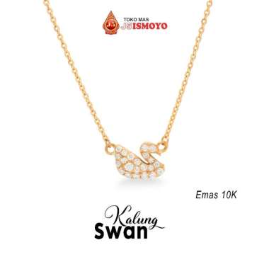 Kalung Emas Swan, Emas 10K J5 Ismoyo