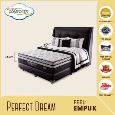 COMFORTA Kasur Springbed Perfect Dream Fullset 90 x 200
