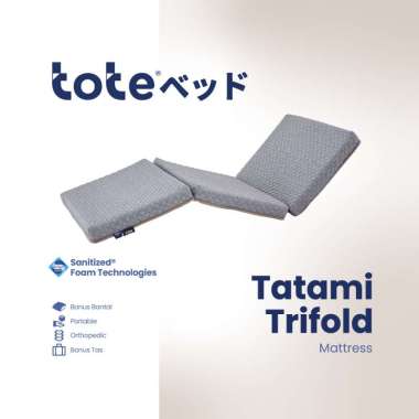 Tote Tatami Trifold | Kasur Lantai Portable Lipat Tiga Medium Firm