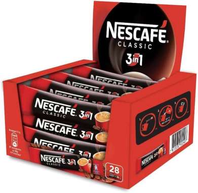 Promo Harga Nescafe Original 3 in 1 per 10 sachet 17 gr - Blibli